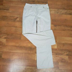 JJill  Casual  Wide Leg Pants Beige Ivory Size 6